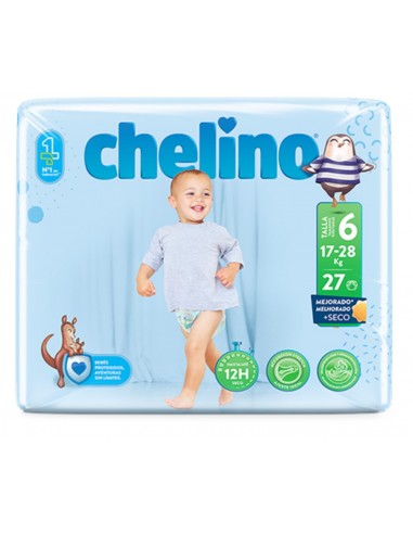 Chelino Pañal Talla 6 Peso de 17 a 28 Kg - 27...