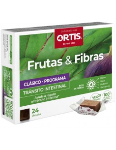 Ortis Frutas & Fibras Clásico Tránsito Intestinal 24 cubos