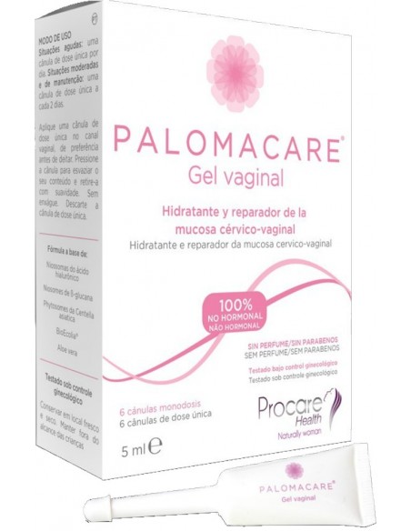 Palomacare Gel Vaginal 6 cánulas monodosis x 5 ml