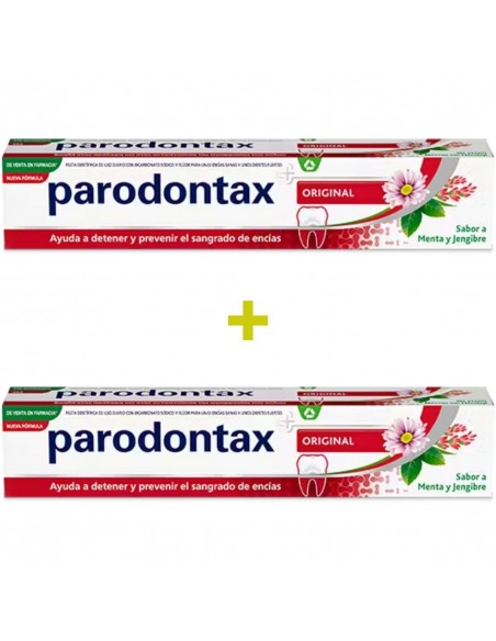 Parodontax Original Pasta Dentífrica Sabor Menta y Jenjibre 2x75 ml
