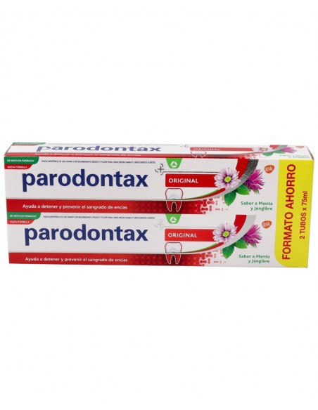 Parodontax Original Pasta Dentífrica Sabor Menta y Jenjibre 2x75 ml
