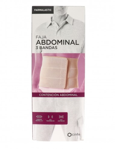 Farmalastic Faja Abdominal 3 Bandas Beige Talla...