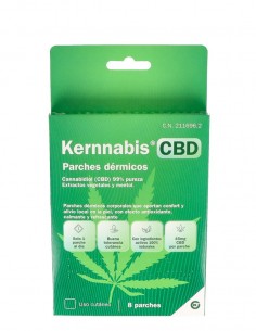 Kernnabis CBD Parches Dérmicos 7,5x5,9 cm - 8 unidades