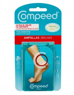 Compeed Apósito Ampollas Mediano 4,2x6,8 cm - 5 unidades