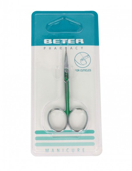 Beter Tijera Curva de Manicura para Pieles Cromada 9 cm