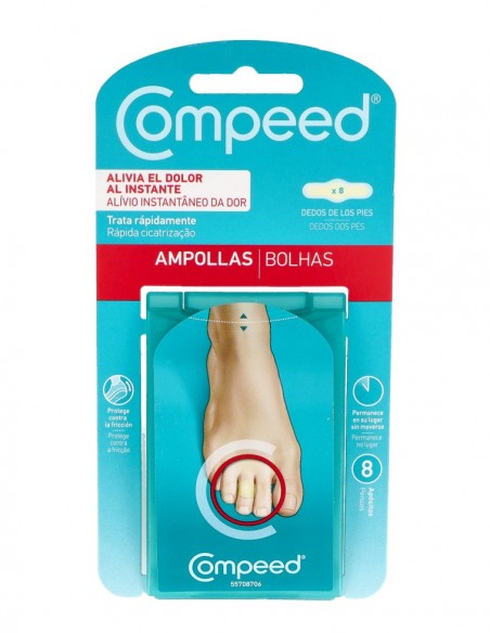 Compeed Apósito Ampollas Dedos del Pie 1,7x5,1 cm - 8 unidades