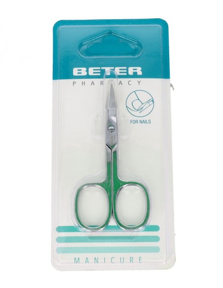 Beter Tijera Curva de Manicura para Uñas Cromada 9,3 cm
