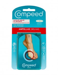 Compeed Apósito Ampollas Pequeño 2x6 cm - 6 unidades
