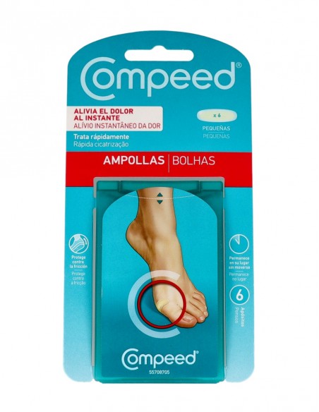 Compeed Apósito Ampollas Pequeño 2x6 cm - 6 unidades