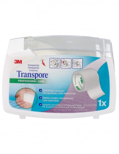 3M Transpore Dispensador Esparadrapo Quirúrgico...