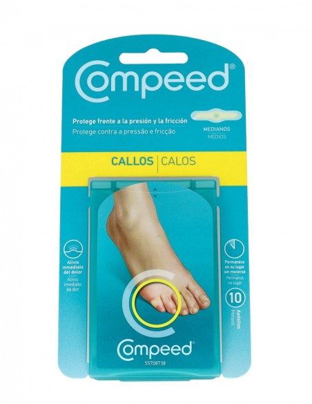 Compeed Apósito Callos Mediano 1,75x6,00 cm - 10 unidades