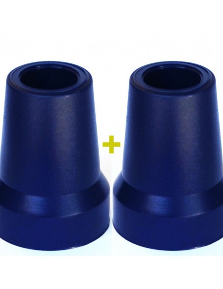Corysan Contera Azul Nº1 de Goma Ø18mm para Muletas - 2 unidades