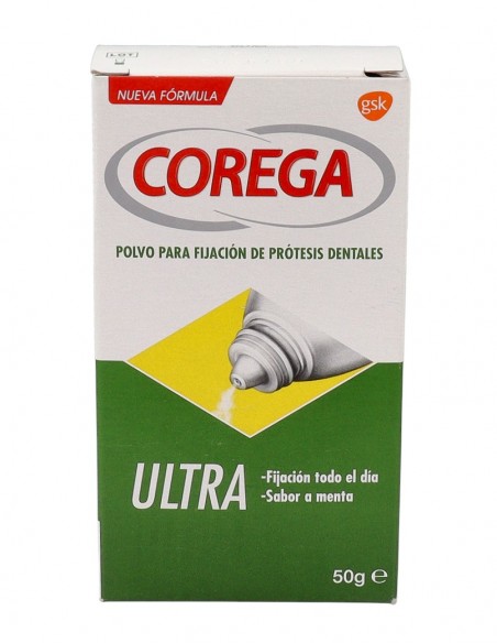 Corega Ultra Polvo para Fijación de Prótesis Dental 50 g