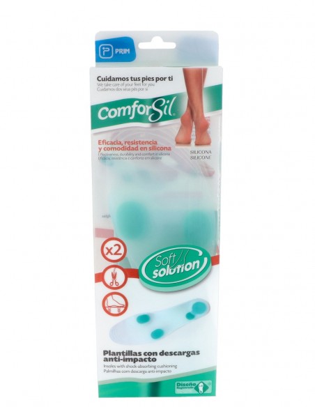 Prim ComforSil Plantillas con Descarga Anti-Impacto Talla M (40-43)