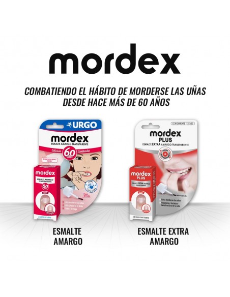 Urgo Mordex Esmalte Amargo Transparente con Pincel +3 años - 9 ml