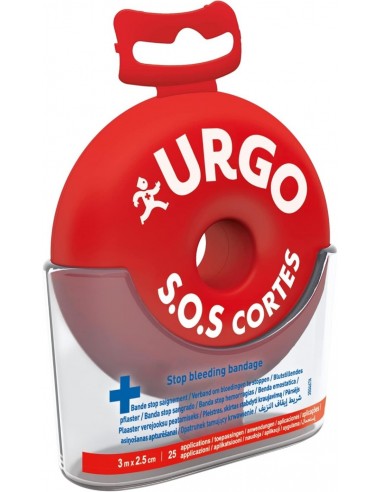 Urgo SOS Cortes Banda Stop Sangrado 2,5 cm x 3...