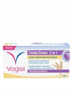 Vagisil Crema Diaria 2 en 1 con Avena Prebiótica 15 g