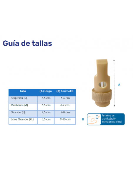 Varisan Inmovilizador para Dedo de la Mano Talla M (6,5 cm)