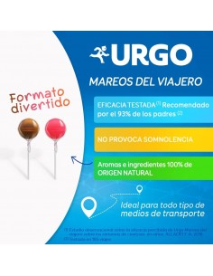 Urgo Mareos del Viajero +3 años - 10 piruletas 2