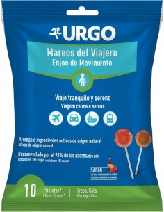Urgo Mareos del Viajero +3 años - 10 piruletas