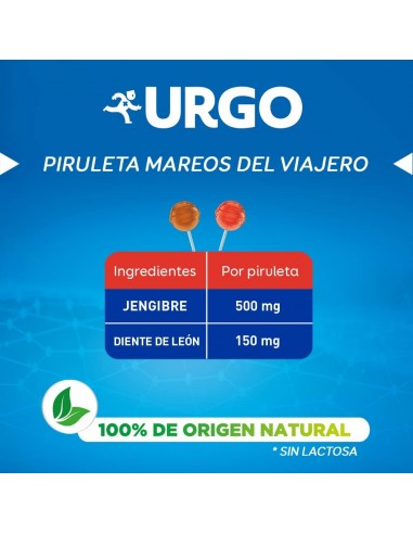 Urgo Mareos del Viajero +3 años - 10 piruletas