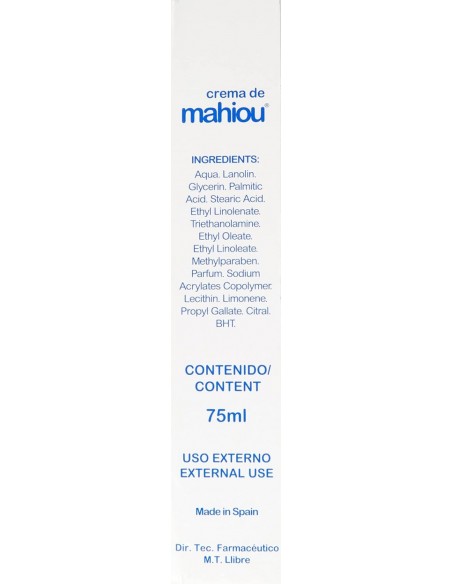 Vectem Crema de Mahiou Piel Sensible a Frío y Humedad 75 ml