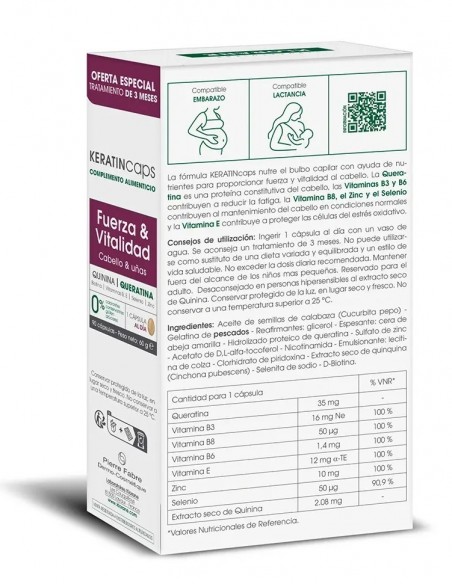 Klorane KeratinCaps Anticaída Cabello y Uñas 90 Cápsulas
