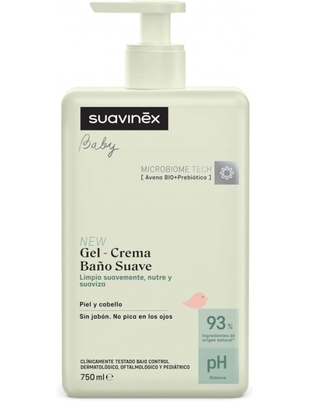 Suavinex Baby Gel-Crema Baño Suave 750 ml