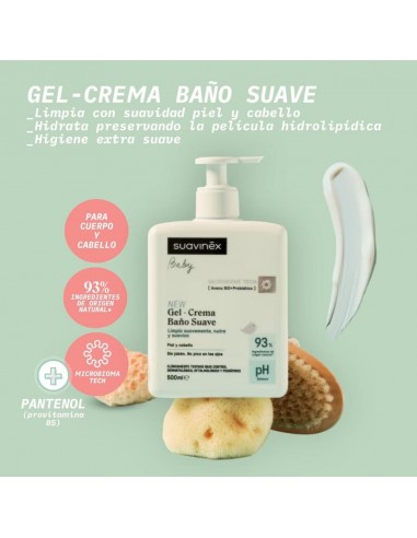 Suavinex Baby Gel-Crema Baño Suave 500 ml