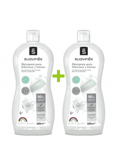 Suavinex Detergente Biberones y Tetinas 2x500 ml