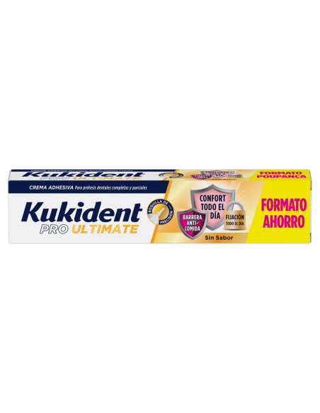Kukident Pro Ultimate Crema Adhesiva Prótesis Dental Sin Sabor 57 g