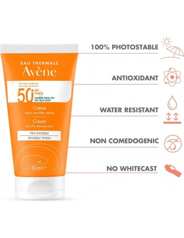 Avéne Fotoprotección Crema SPF 50+ 50 ml