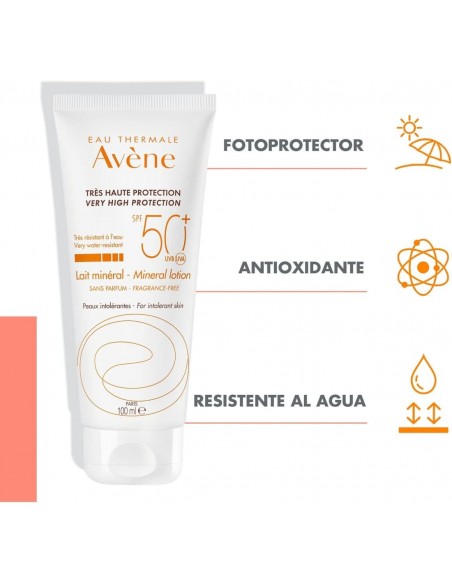 Avène Fotoprotección Leche Mineral SPF 50+  100 ml