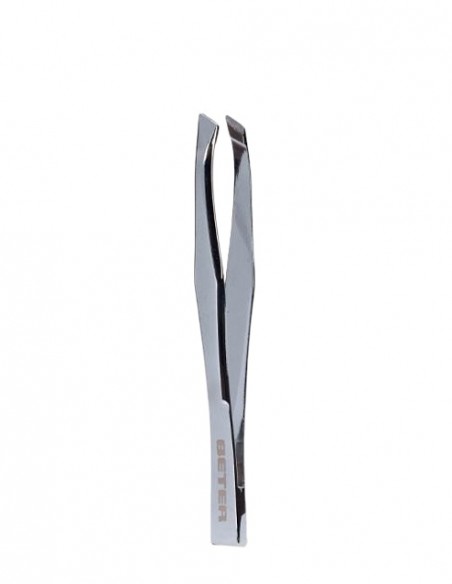 Beter Pinza de Depilar Cromada con Punta Oblicua 7,4 cm