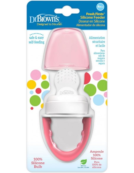 Dr Brown´s Alimentador Antiahogo con Pera de Silicona +4m
