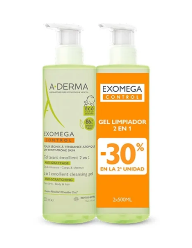 Aderma Exomega Control Gel Limpiador Emoliente...