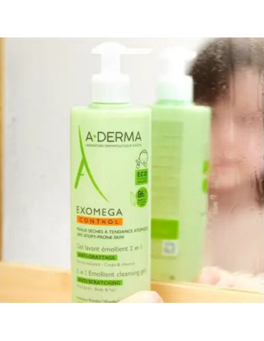 Aderma Exomega Control Gel Limpiador Emoliente...