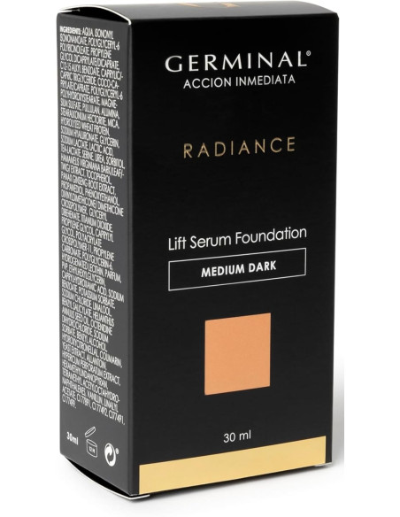 Germinal Radiance Acción Inmediata Lift Sérum Foundation Color Medium Dark 30 ml
