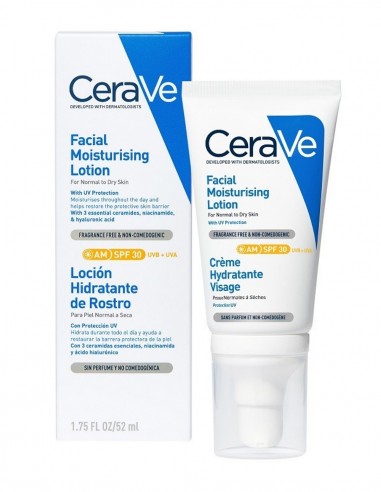 CeraVe Loción Hidratante de Rostro SPF 30 - 52 ml