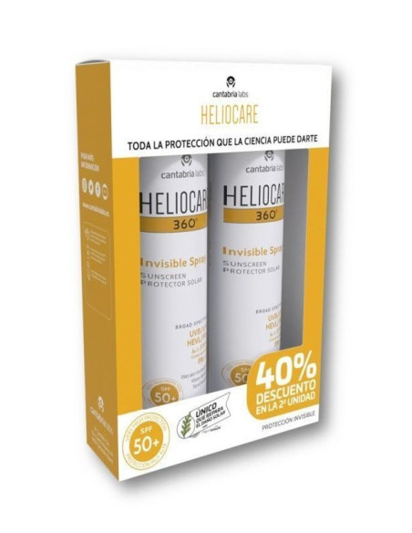 Heliocare 360º Invisible Spray SPF 50+ 2x200 ml