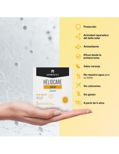 Heliocare Junior Oral Sticks 20 sobres