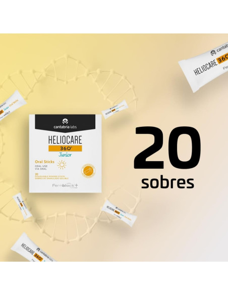 Heliocare Junior Oral Sticks 20 sobres