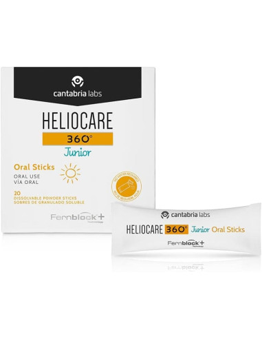 Heliocare Junior Oral Sticks 20 sobres
