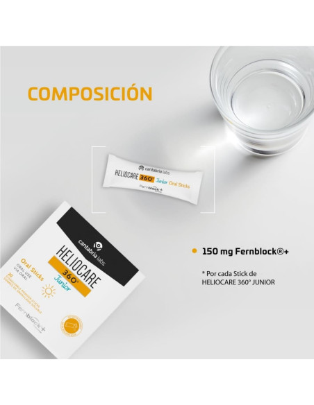 Heliocare Junior Oral Sticks 20 sobres