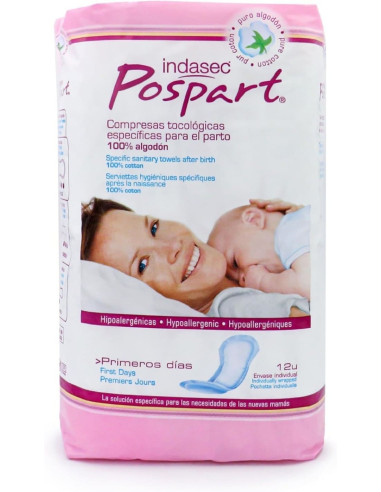Indasec Pospart Compresas Tocológicas...
