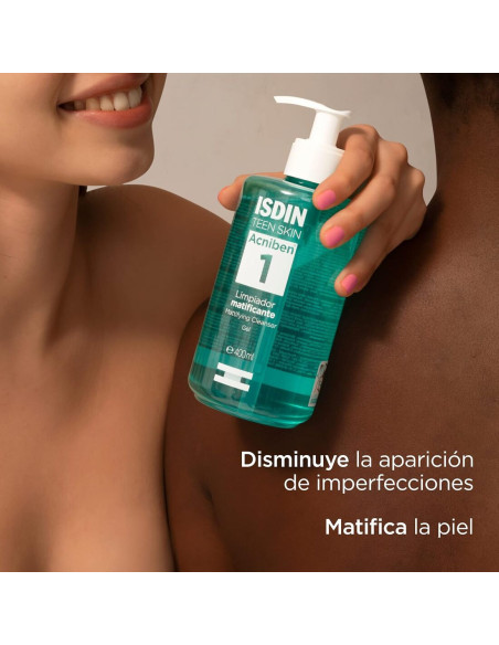 Isdin Acniben Oily Skin Gel Limpiador Matificante 400 ml