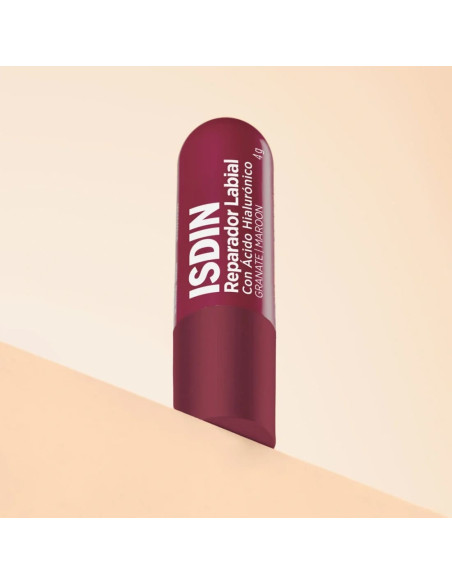 Isdin Reparador Labial con Ácido Hialurónico Stick 4 g - Color Granate