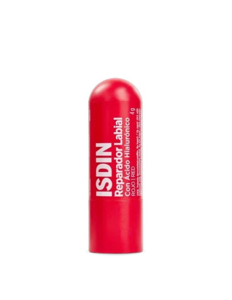 Isdin Reparador Labial con Ácido Hialurónico Stick 4 g - Color Rojo