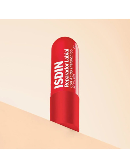 Isdin Reparador Labial con Ácido Hialurónico Stick 4 g - Color Rojo