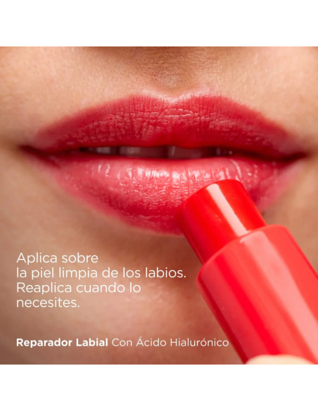 Isdin Reparador Labial con Ácido Hialurónico Stick 4 g - Color Rojo
